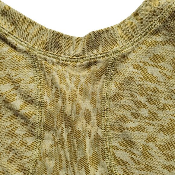 ATHLETA Momentum Allure Lemon Lime Animal Print Tee XXS - Picture 7 of 14